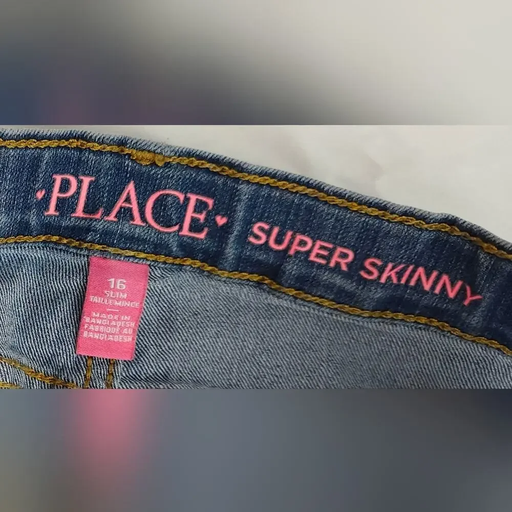 Girls Jeans – Children’s Place – Size 16 Slim – Super Skinny – VGC